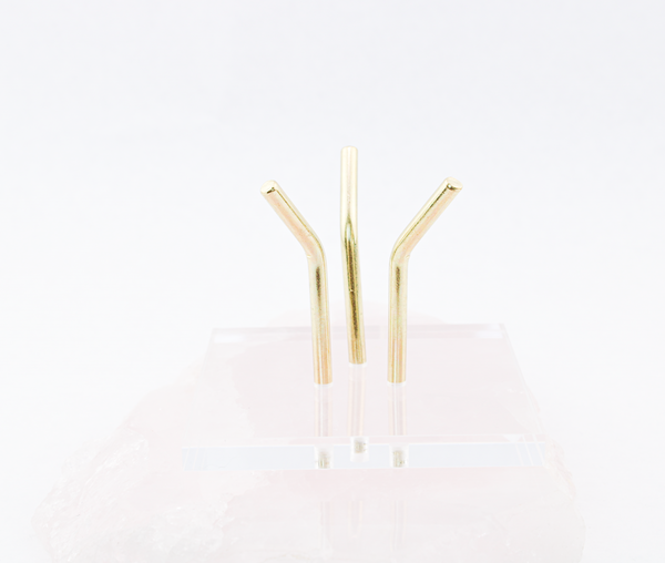 Acrylic + Brass Sphere Stand