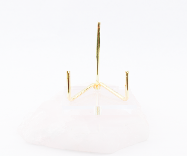 Acrylic + Brass Easel