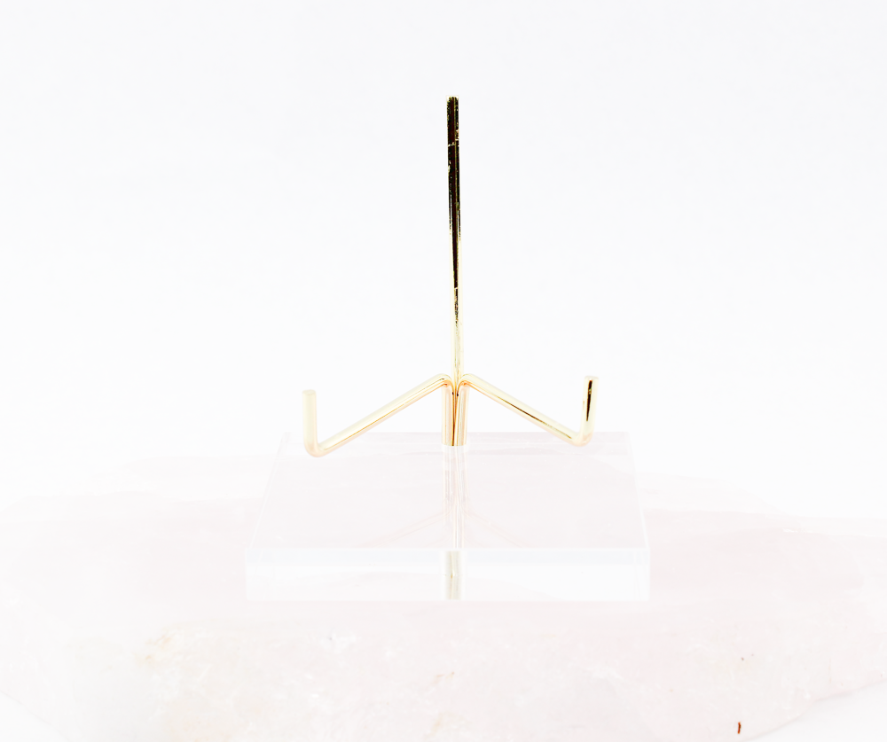 Acrylic + Brass Easel