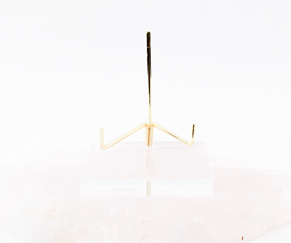 Acrylic + Brass Easel