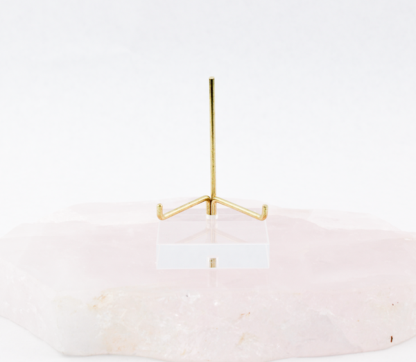 Acrylic + Brass Easel