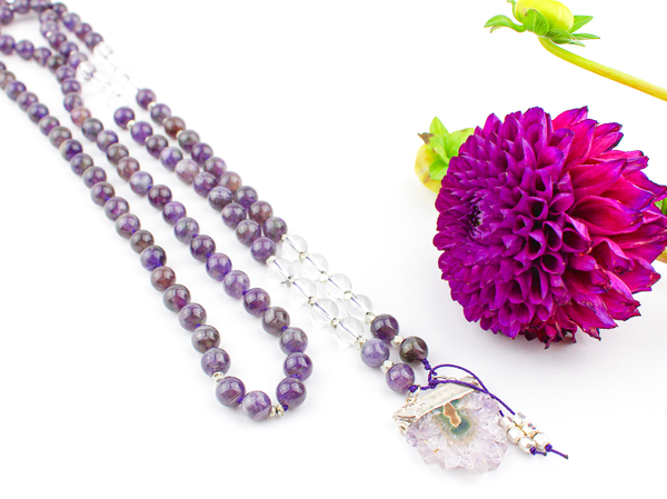 Amethyst Mala Necklace
