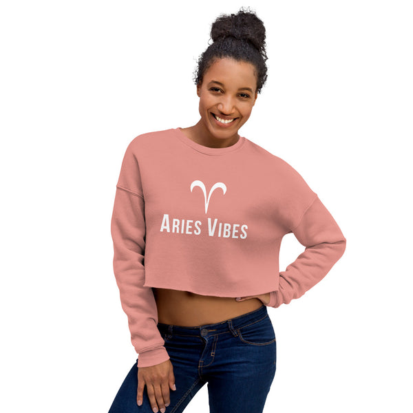 Aries Vibes Crop Sweat-t